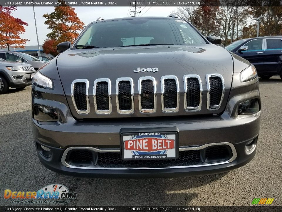 2018 Jeep Cherokee Limited 4x4 Granite Crystal Metallic / Black Photo #2