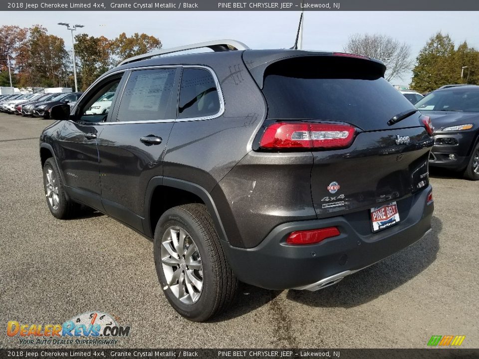 2018 Jeep Cherokee Limited 4x4 Granite Crystal Metallic / Black Photo #4