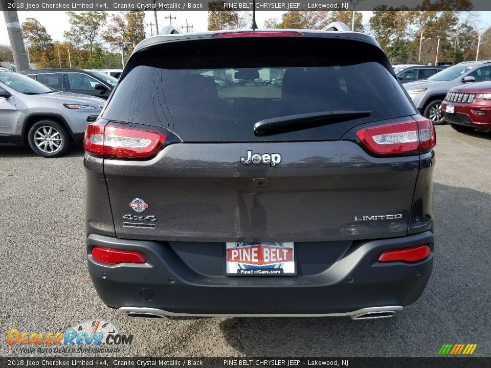2018 Jeep Cherokee Limited 4x4 Granite Crystal Metallic / Black Photo #5