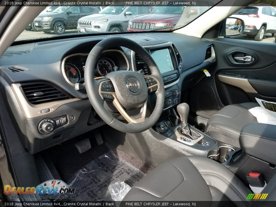2018 Jeep Cherokee Limited 4x4 Granite Crystal Metallic / Black Photo #7