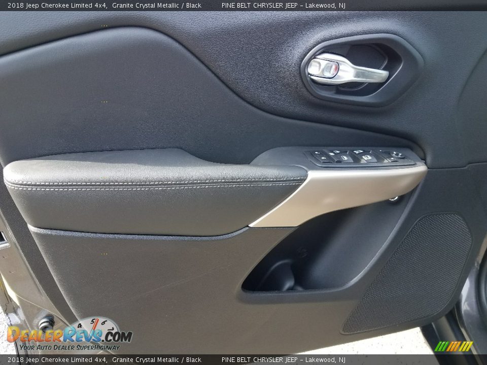 2018 Jeep Cherokee Limited 4x4 Granite Crystal Metallic / Black Photo #8