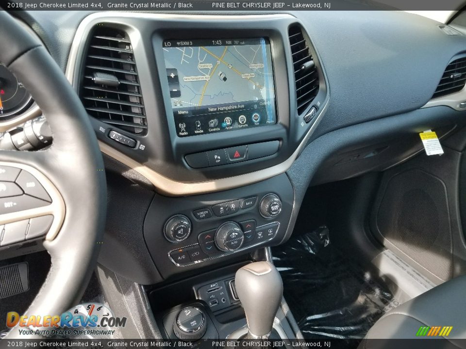 2018 Jeep Cherokee Limited 4x4 Granite Crystal Metallic / Black Photo #10