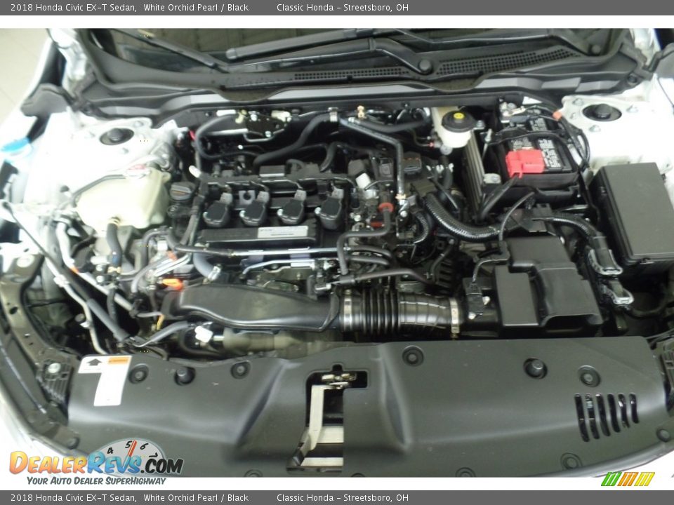 2018 Honda Civic EX-T Sedan White Orchid Pearl / Black Photo #17