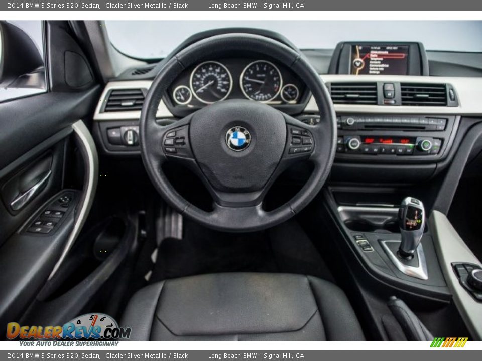 2014 BMW 3 Series 320i Sedan Glacier Silver Metallic / Black Photo #4