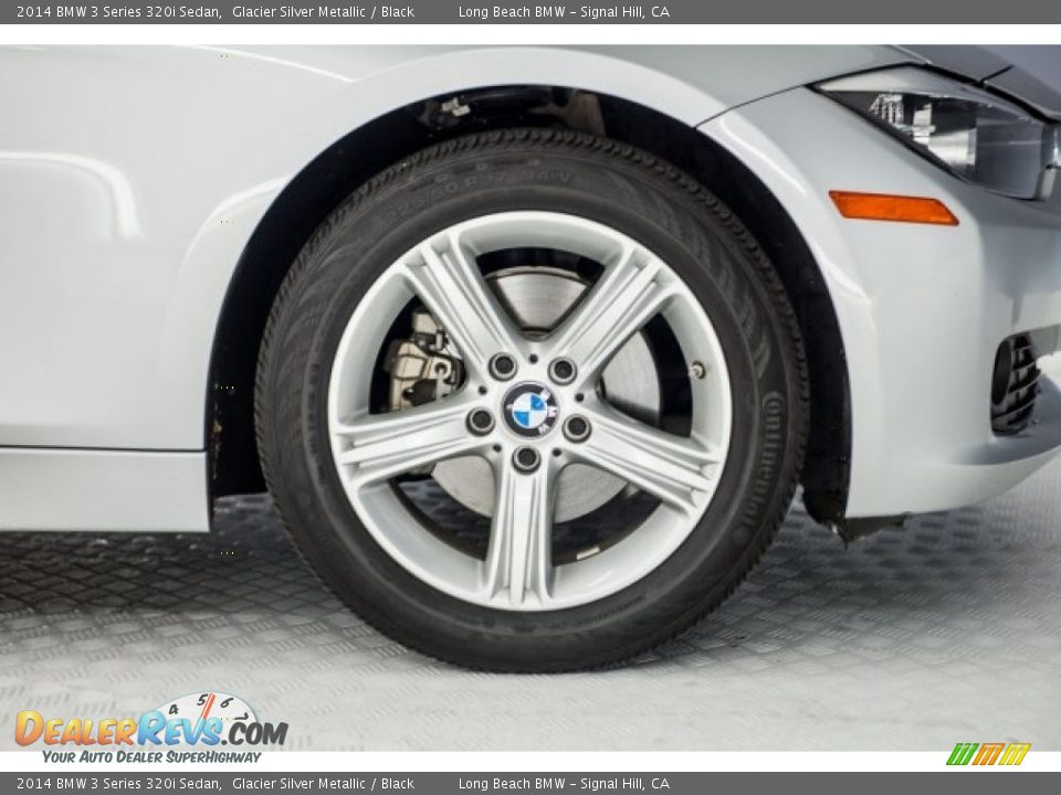 2014 BMW 3 Series 320i Sedan Glacier Silver Metallic / Black Photo #8