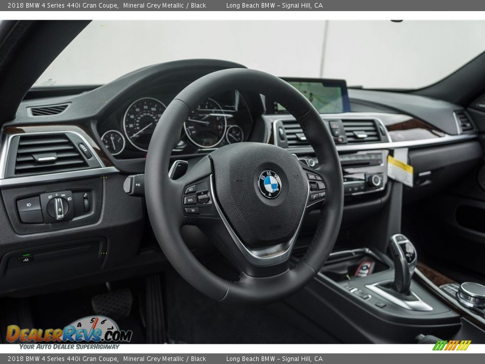 2018 BMW 4 Series 440i Gran Coupe Mineral Grey Metallic / Black Photo #5