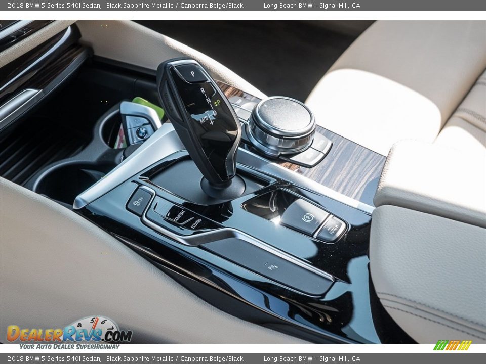 2018 BMW 5 Series 540i Sedan Black Sapphire Metallic / Canberra Beige/Black Photo #7