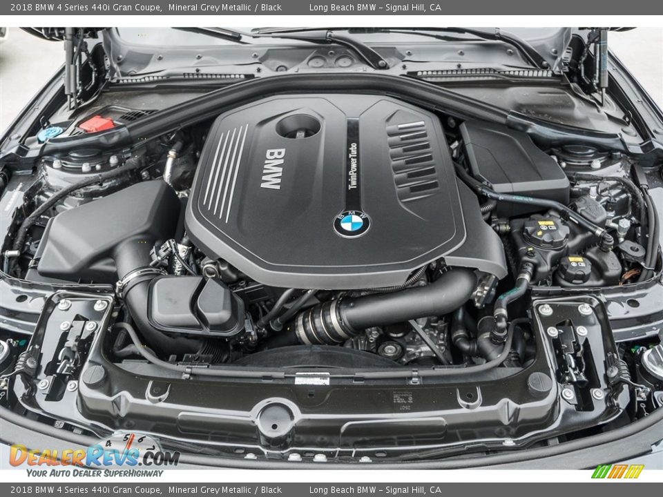 2018 BMW 4 Series 440i Gran Coupe Mineral Grey Metallic / Black Photo #8