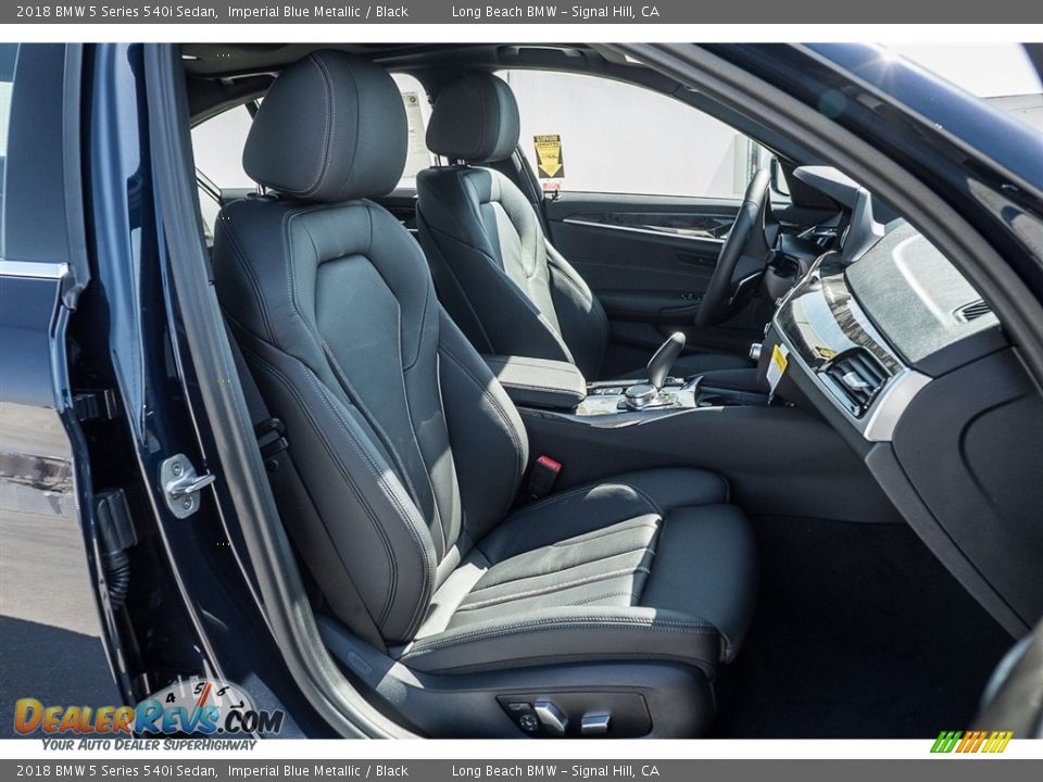 2018 BMW 5 Series 540i Sedan Imperial Blue Metallic / Black Photo #2