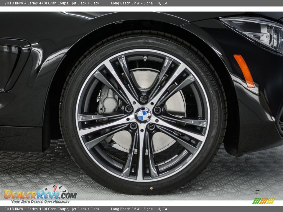 2018 BMW 4 Series 440i Gran Coupe Jet Black / Black Photo #9