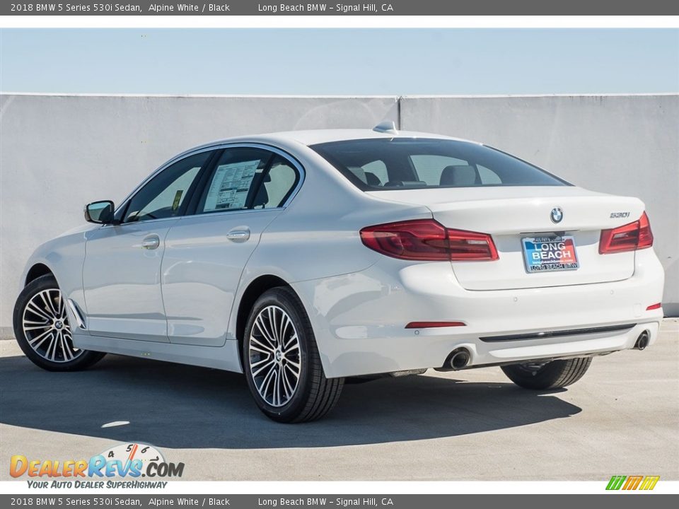 2018 BMW 5 Series 530i Sedan Alpine White / Black Photo #3