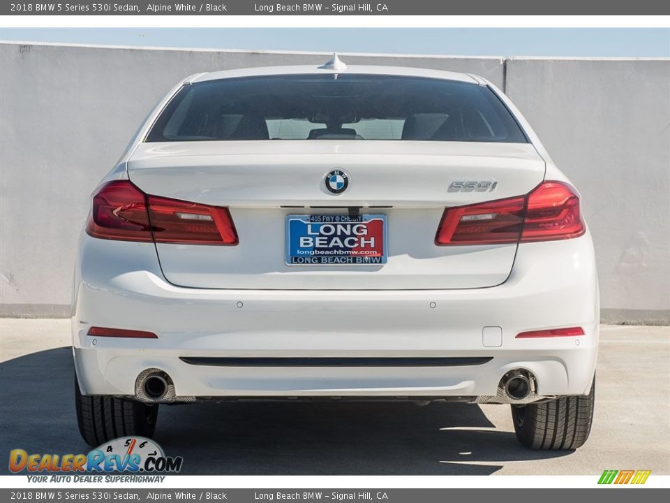 2018 BMW 5 Series 530i Sedan Alpine White / Black Photo #4