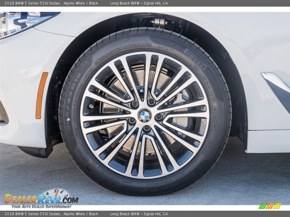 2018 BMW 5 Series 530i Sedan Alpine White / Black Photo #8