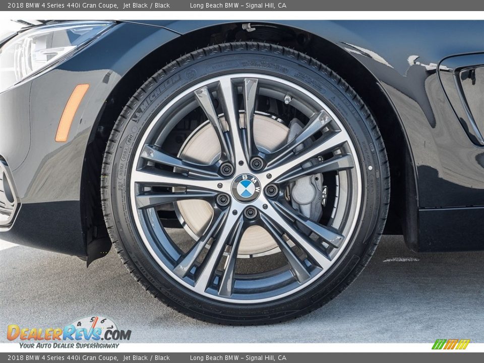 2018 BMW 4 Series 440i Gran Coupe Jet Black / Black Photo #9