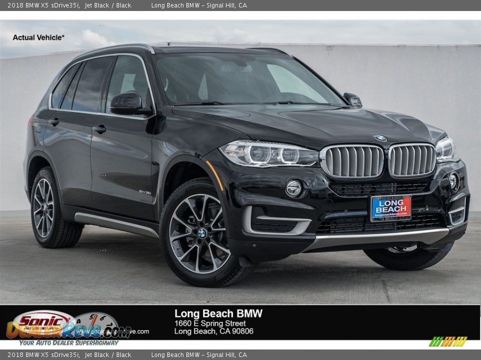 2018 BMW X5 sDrive35i Jet Black / Black Photo #1