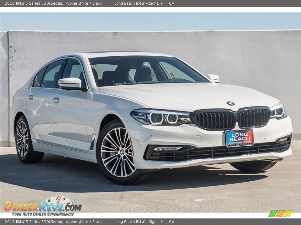 2018 BMW 5 Series 530i Sedan Alpine White / Black Photo #11