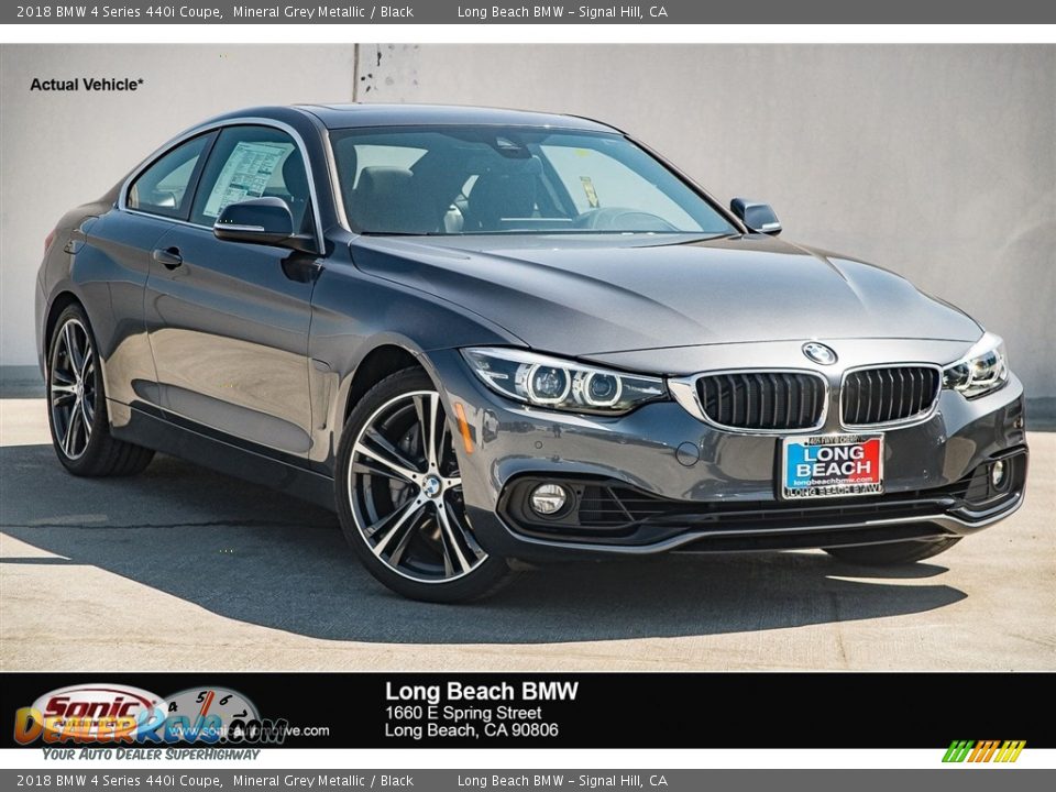 2018 BMW 4 Series 440i Coupe Mineral Grey Metallic / Black Photo #1