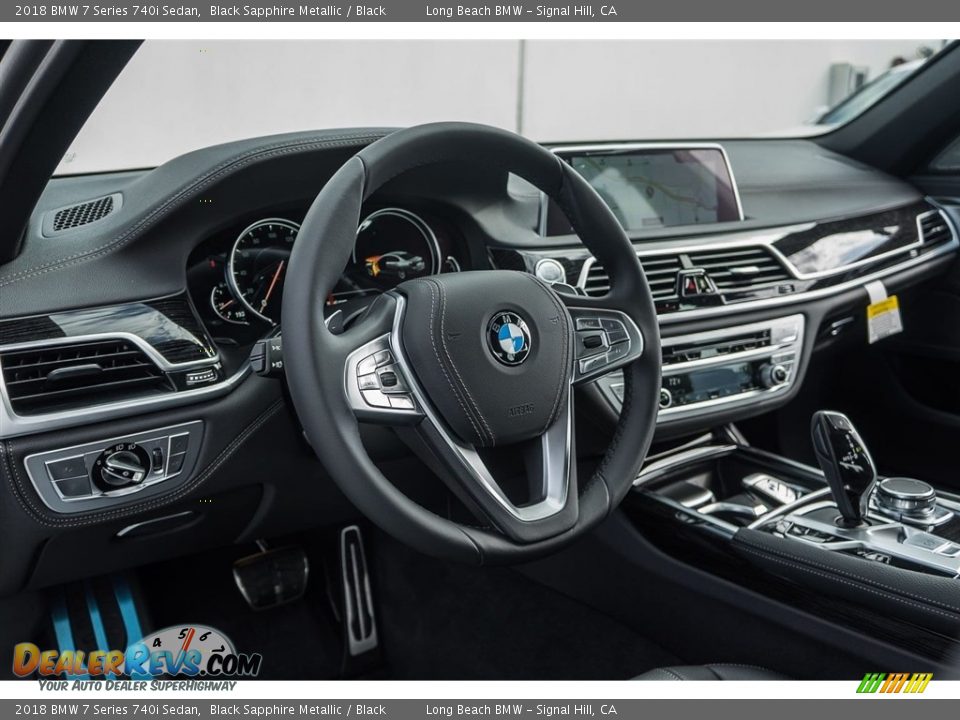 2018 BMW 7 Series 740i Sedan Black Sapphire Metallic / Black Photo #5