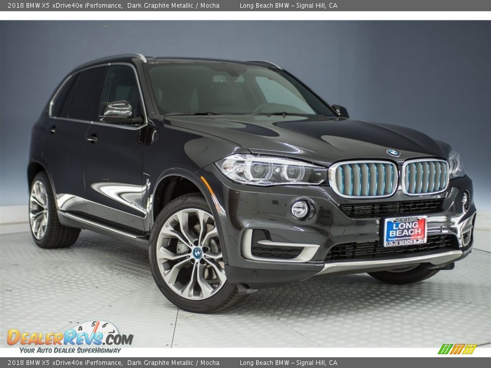 2018 BMW X5 xDrive40e iPerfomance Dark Graphite Metallic / Mocha Photo #11