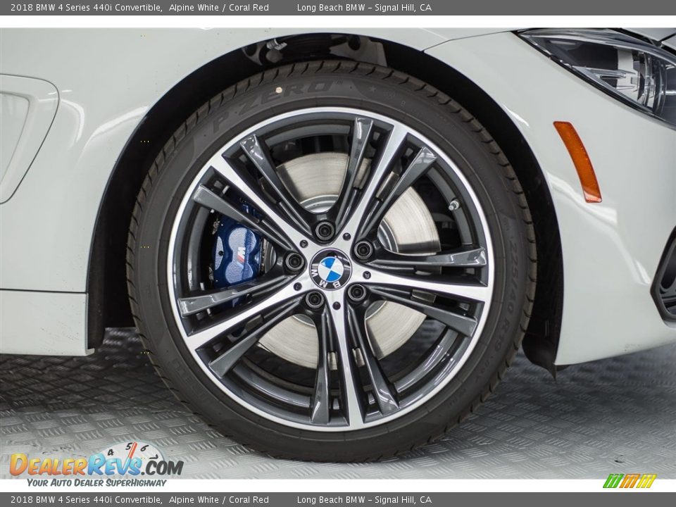 2018 BMW 4 Series 440i Convertible Alpine White / Coral Red Photo #9