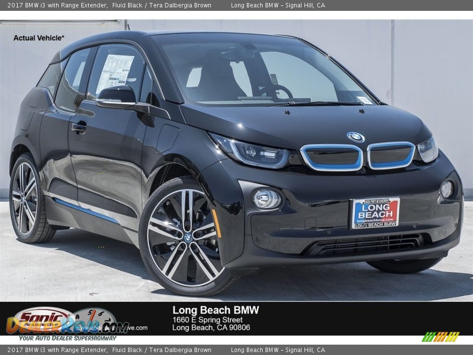 2017 BMW i3 with Range Extender Fluid Black / Tera Dalbergia Brown Photo #1