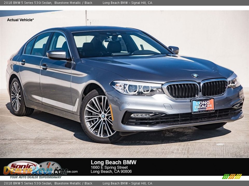 2018 BMW 5 Series 530i Sedan Bluestone Metallic / Black Photo #1