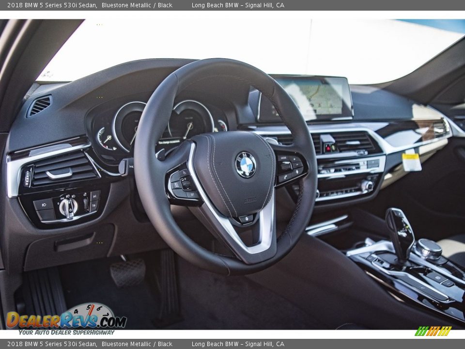 2018 BMW 5 Series 530i Sedan Bluestone Metallic / Black Photo #5