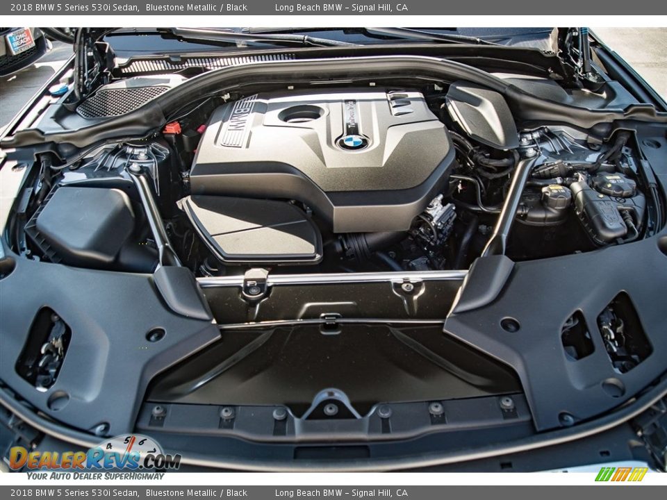 2018 BMW 5 Series 530i Sedan Bluestone Metallic / Black Photo #8