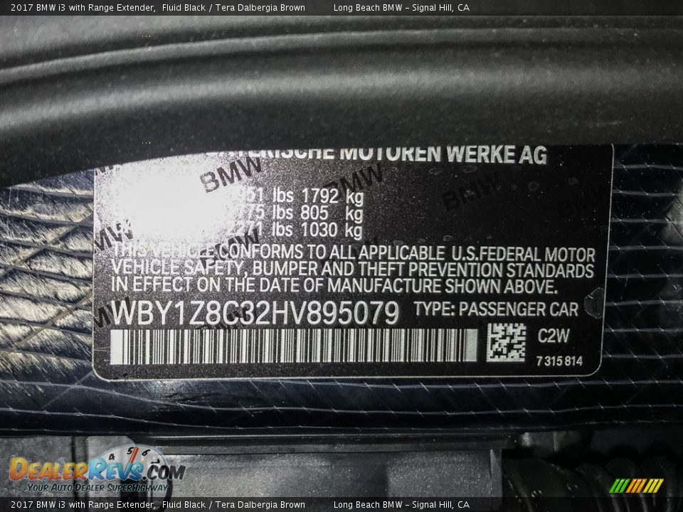 2017 BMW i3 with Range Extender Fluid Black / Tera Dalbergia Brown Photo #12