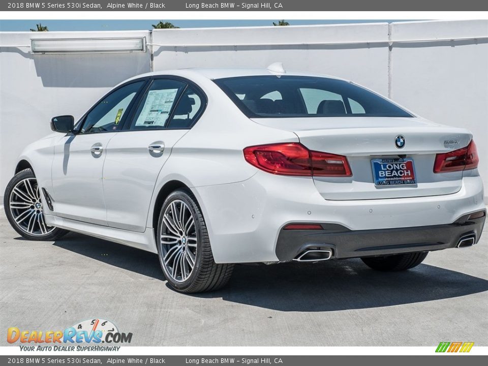2018 BMW 5 Series 530i Sedan Alpine White / Black Photo #3