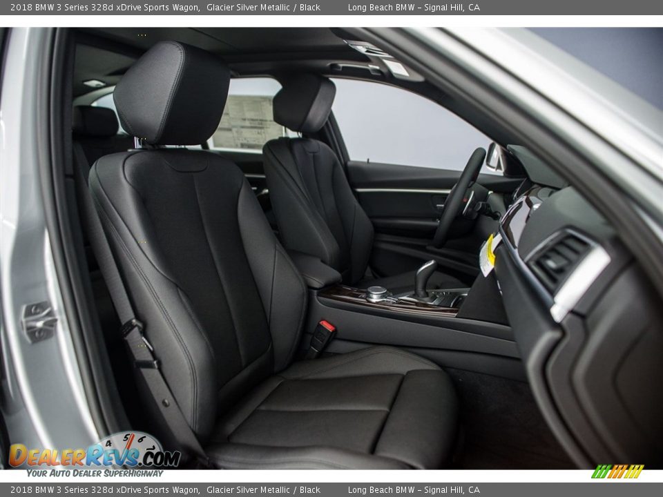 2018 BMW 3 Series 328d xDrive Sports Wagon Glacier Silver Metallic / Black Photo #2