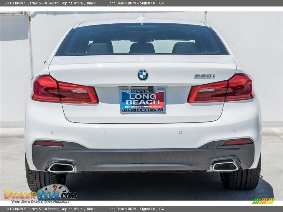 2018 BMW 5 Series 530i Sedan Alpine White / Black Photo #4