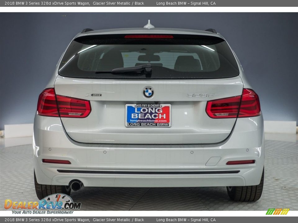 2018 BMW 3 Series 328d xDrive Sports Wagon Glacier Silver Metallic / Black Photo #3