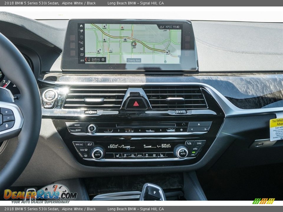 2018 BMW 5 Series 530i Sedan Alpine White / Black Photo #6