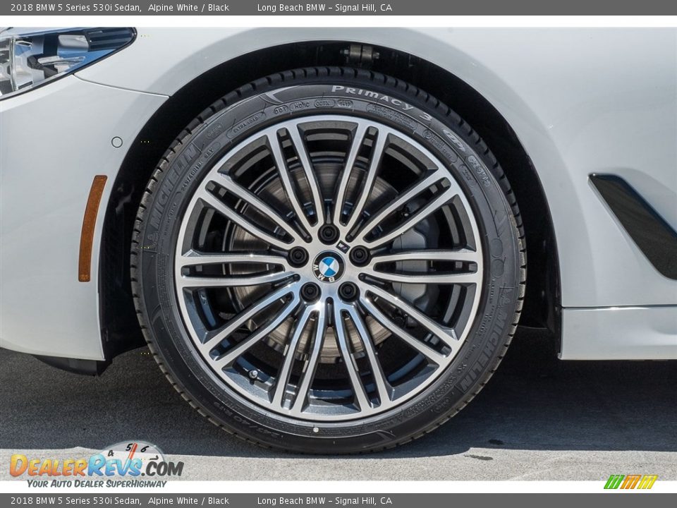 2018 BMW 5 Series 530i Sedan Alpine White / Black Photo #9