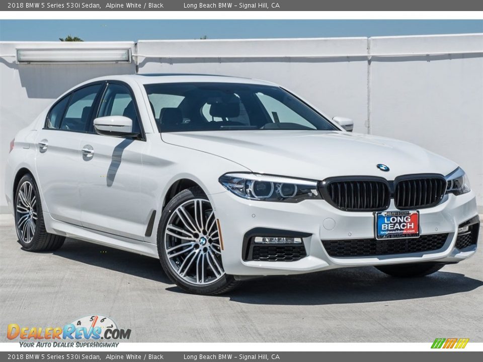 2018 BMW 5 Series 530i Sedan Alpine White / Black Photo #11