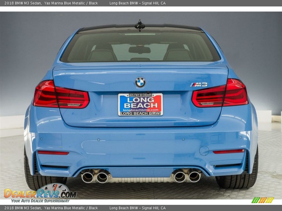 2018 BMW M3 Sedan Yas Marina Blue Metallic / Black Photo #3