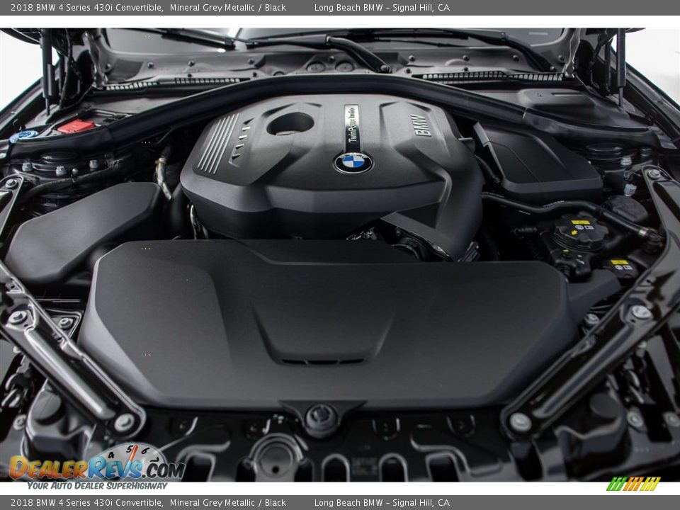 2018 BMW 4 Series 430i Convertible Mineral Grey Metallic / Black Photo #8