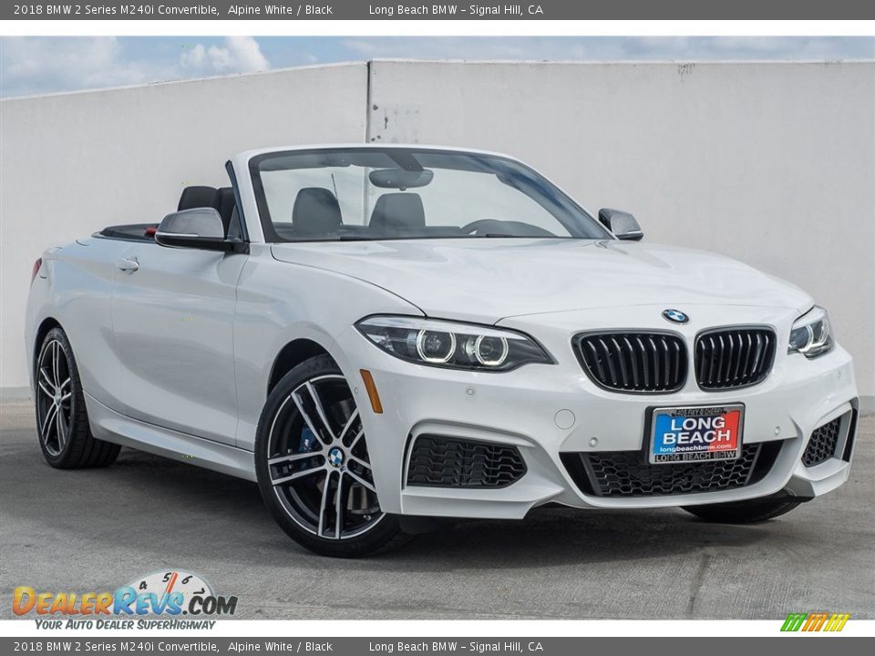 Front 3/4 View of 2018 BMW 2 Series M240i Convertible Photo #12