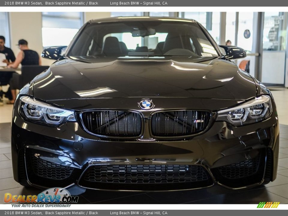 2018 BMW M3 Sedan Black Sapphire Metallic / Black Photo #8
