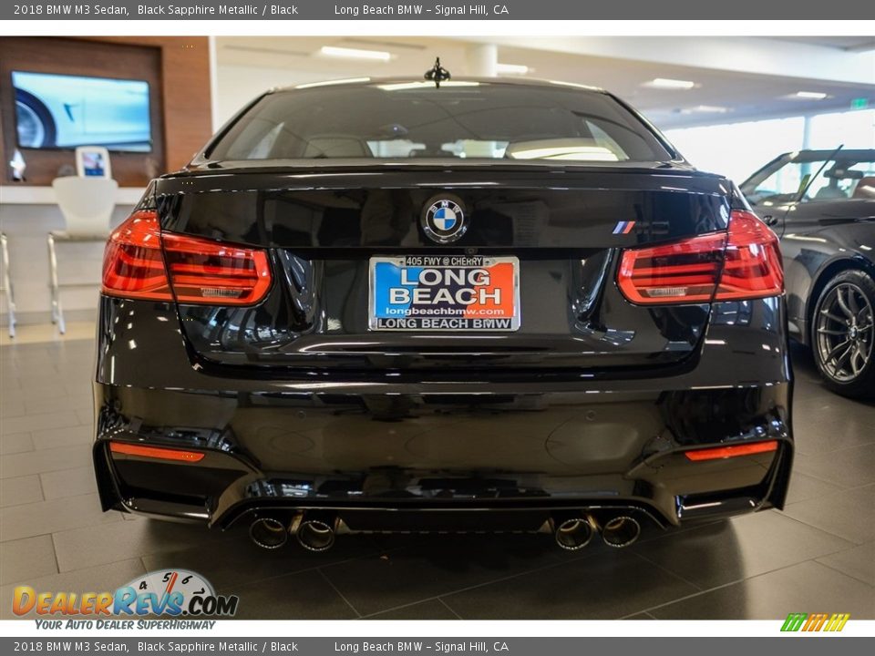 2018 BMW M3 Sedan Black Sapphire Metallic / Black Photo #9