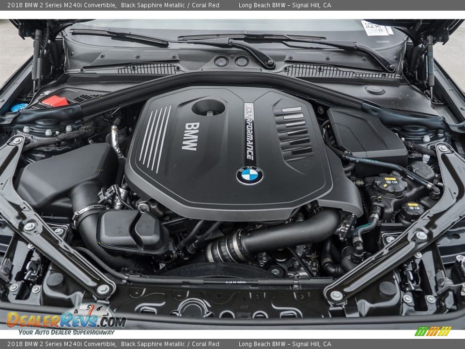 2018 BMW 2 Series M240i Convertible 3.0 Liter DI TwinPower Turbocharged DOHC 24-Valve VVT Inline 6 Cylinder Engine Photo #8