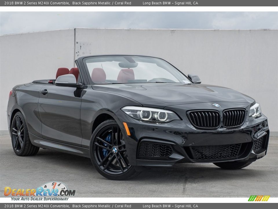Front 3/4 View of 2018 BMW 2 Series M240i Convertible Photo #12
