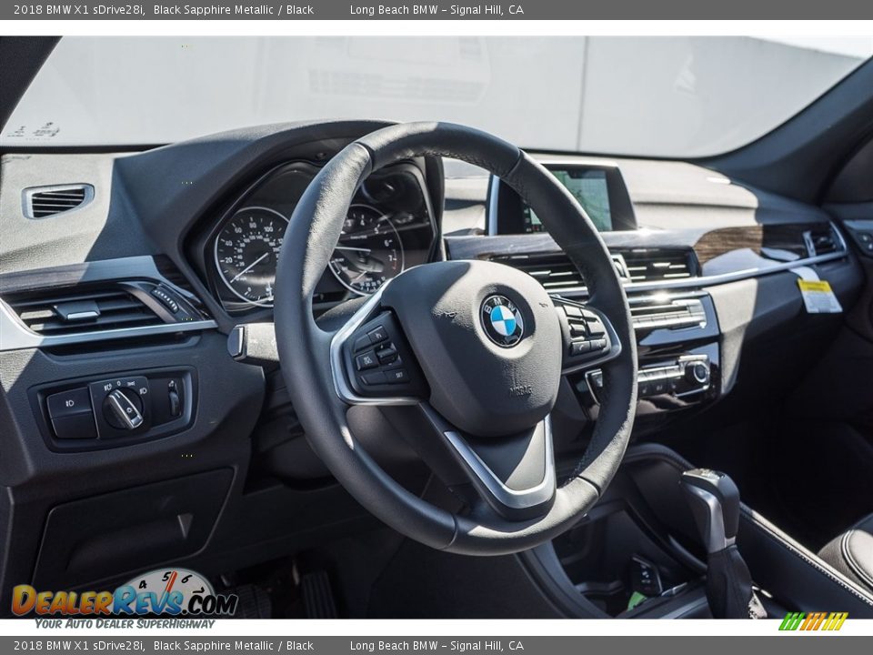 2018 BMW X1 sDrive28i Black Sapphire Metallic / Black Photo #5