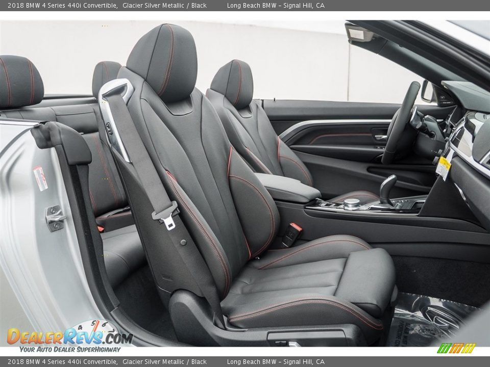 Black Interior - 2018 BMW 4 Series 440i Convertible Photo #2