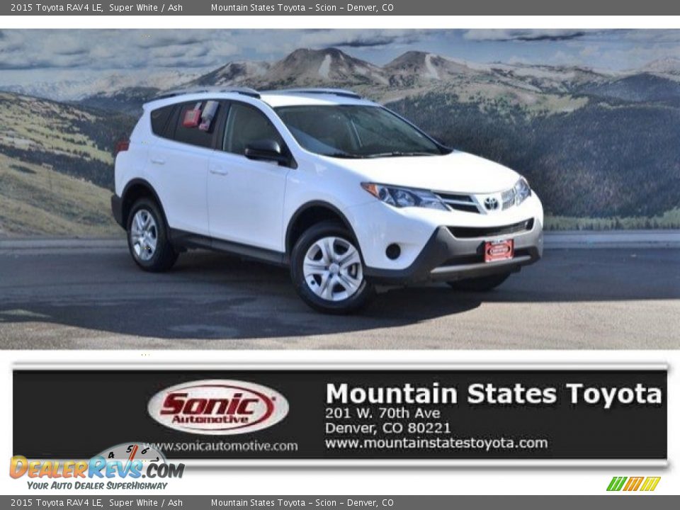 2015 Toyota RAV4 LE Super White / Ash Photo #1