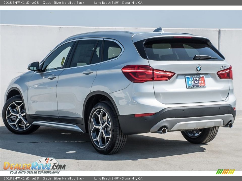 2018 BMW X1 sDrive28i Glacier Silver Metallic / Black Photo #3