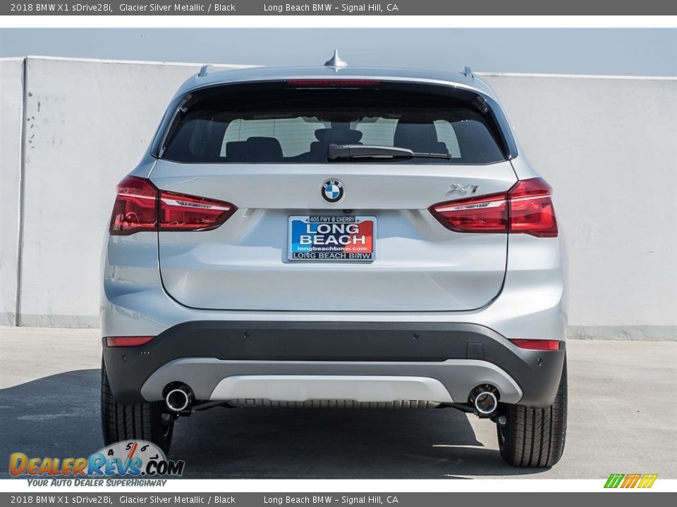 2018 BMW X1 sDrive28i Glacier Silver Metallic / Black Photo #4