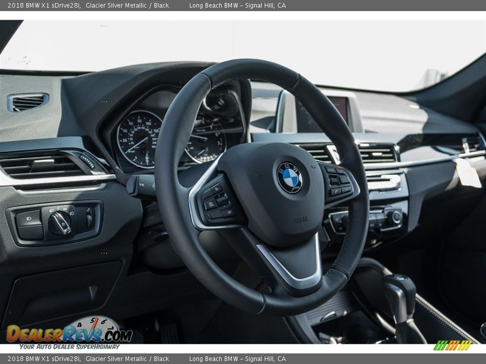 2018 BMW X1 sDrive28i Glacier Silver Metallic / Black Photo #5