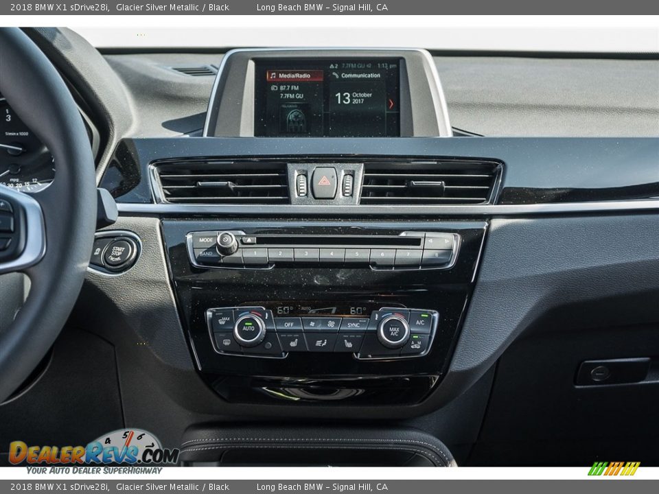 2018 BMW X1 sDrive28i Glacier Silver Metallic / Black Photo #7